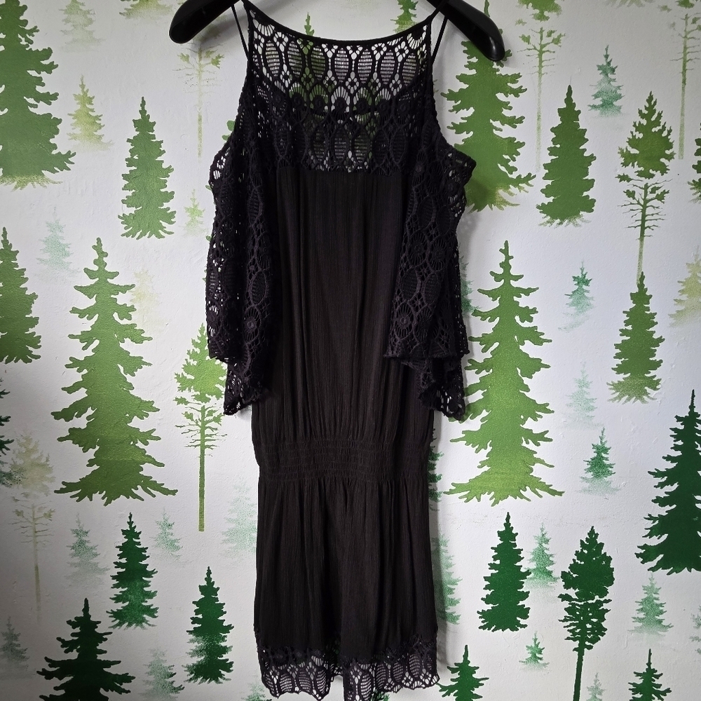 Becca Black Lace Swimwear Cover-Up.